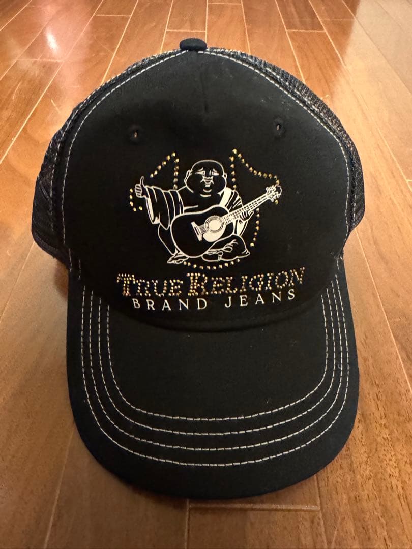 True Religion ギター刺繍キャップ