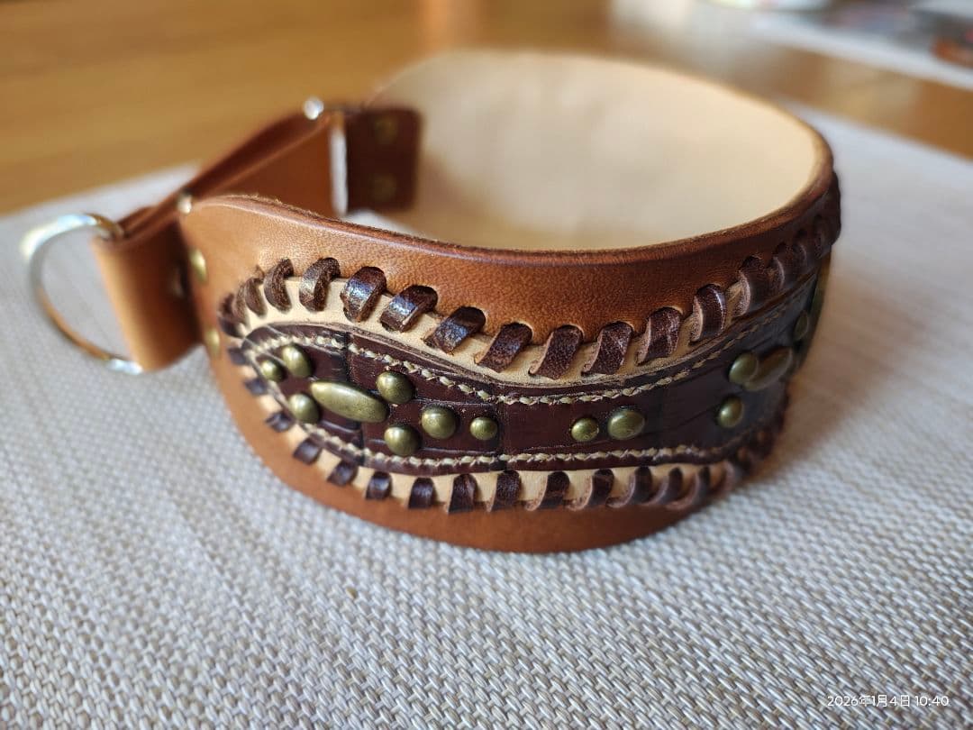 犬の首輪　ハンドメイド　㊷