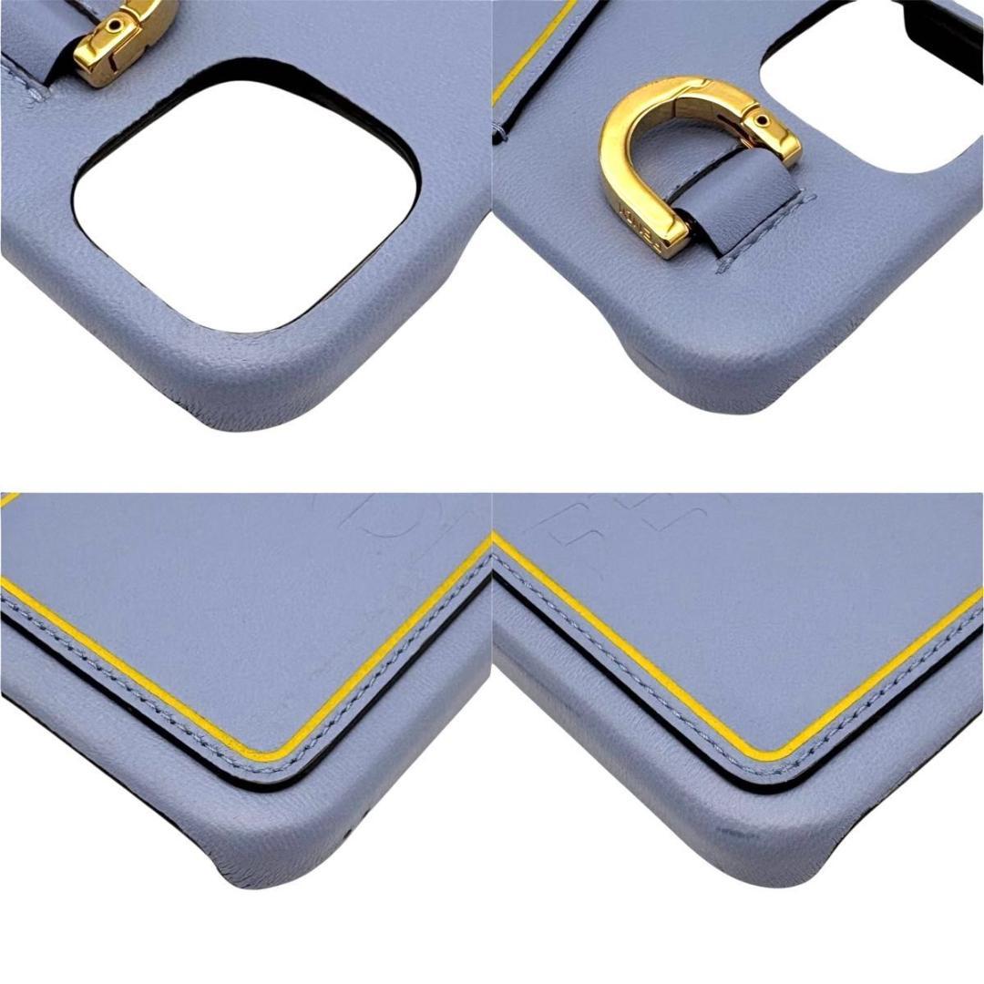 FENDI フェンディ iPhoneケース レザー　リング　カードスロット付き