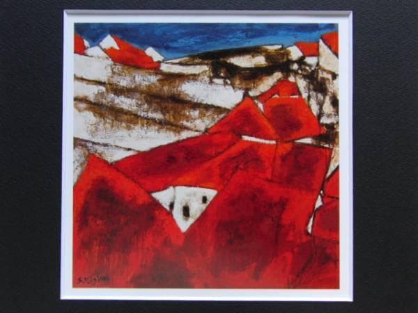 三岸節子、「冬の終り」、厳選、希少画集・額装画、人気作品、新品高級額 額装付