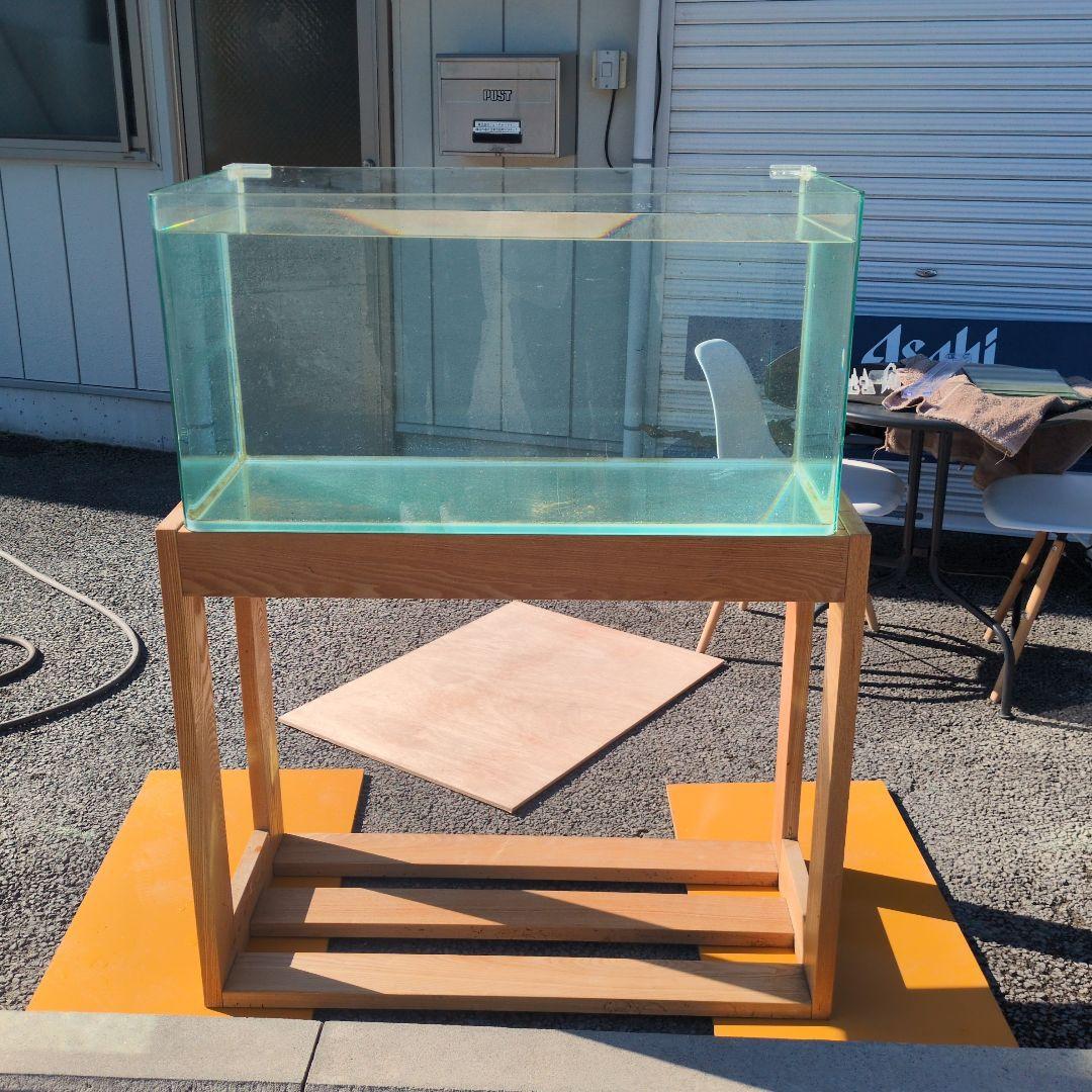コトブキガラス水槽90cm水槽、マーフィード水槽台 （引取限定、横浜市）