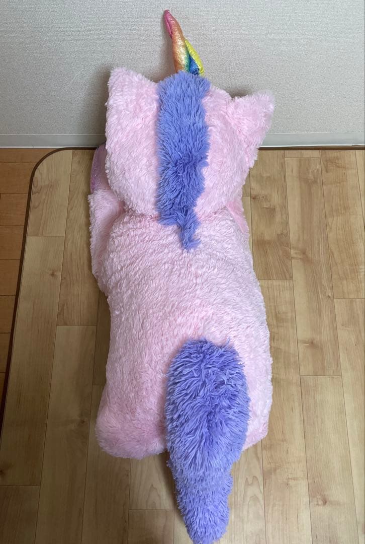ユニコーン　特大ぬいぐるみ　ピンク色