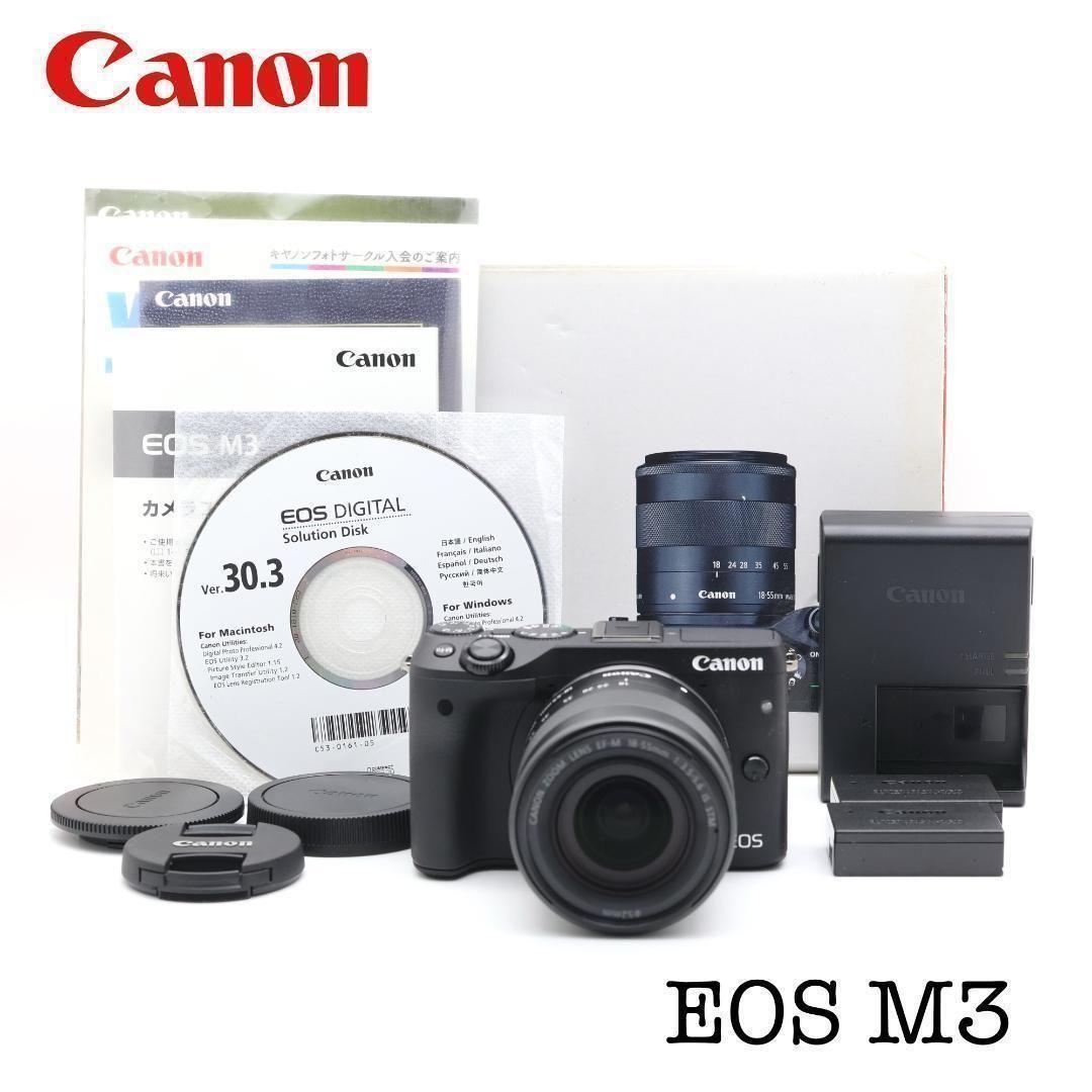 ■完動品 ほぼ新品 Canon EOS M3 ミレーレス一眼