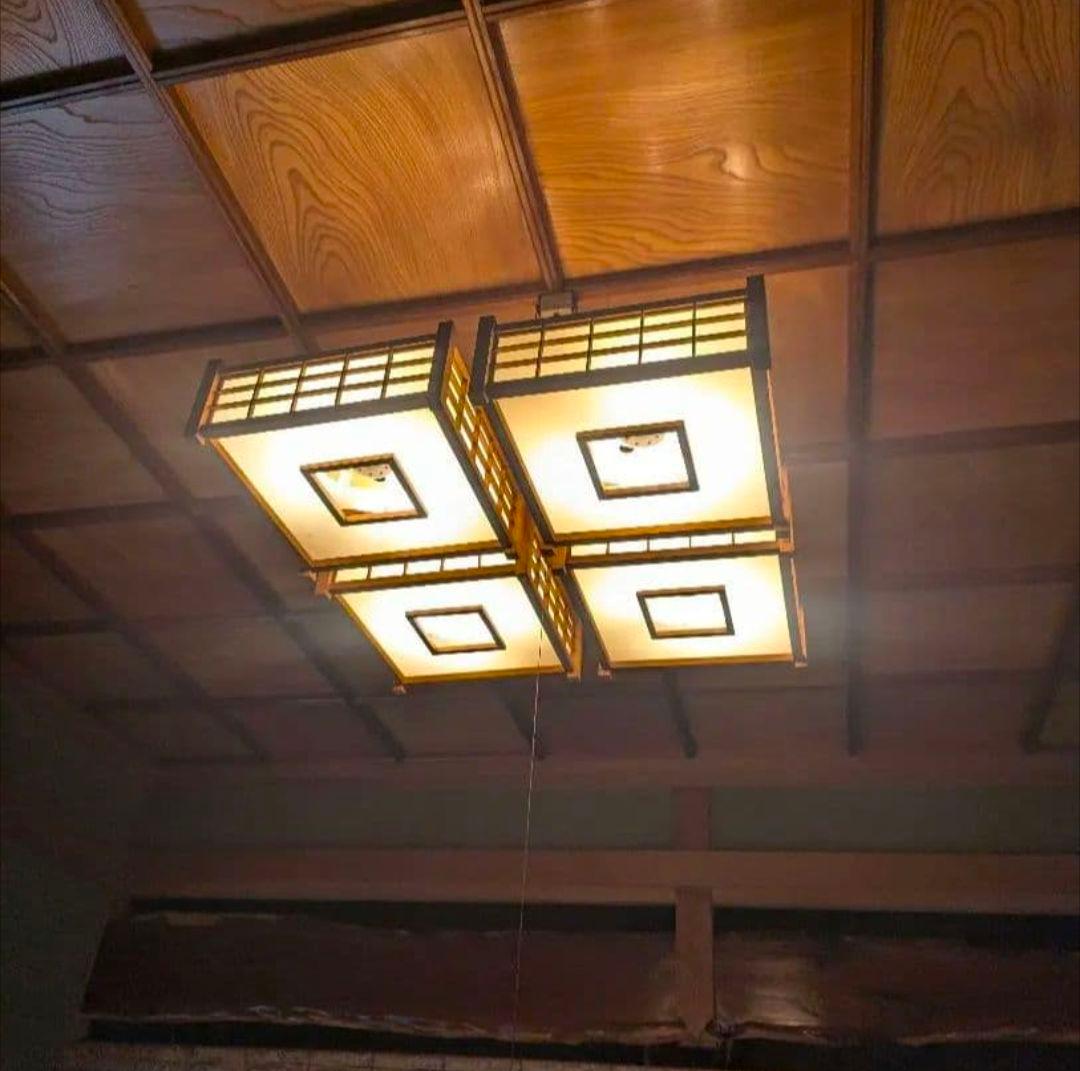 和風 シーリングライト 木製