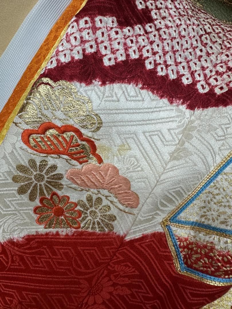 逸品 千總 貝桶 鳳凰 桶絞り 刺繍 金駒 振袖 川島織物 フルセット