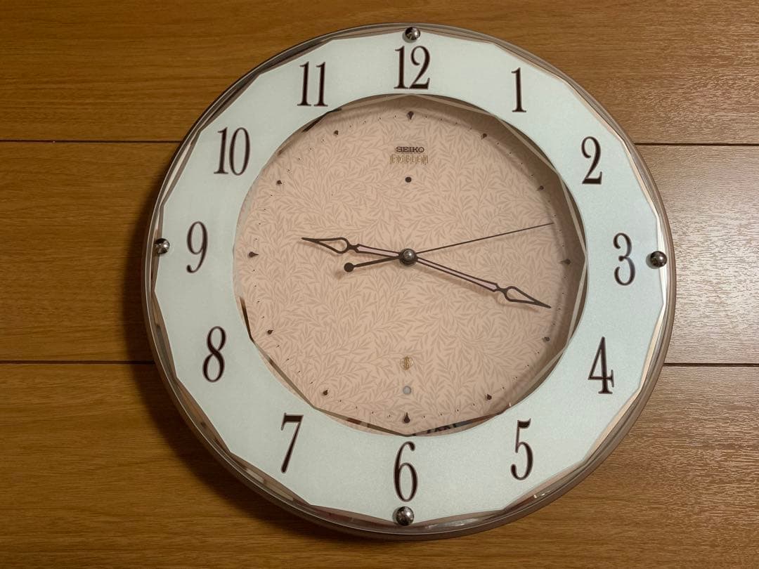 セイコー エムブレム　掛け時計　HS524A ピンク　SEIKO EMBLEM