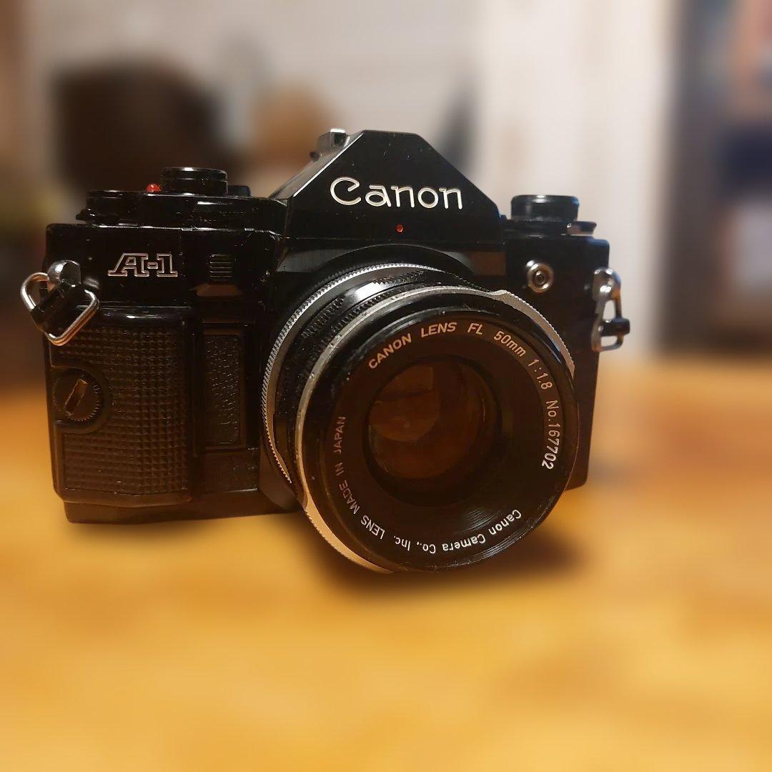 Canon A-1 フィルム一眼レフカメラ 50mmレンズ付き