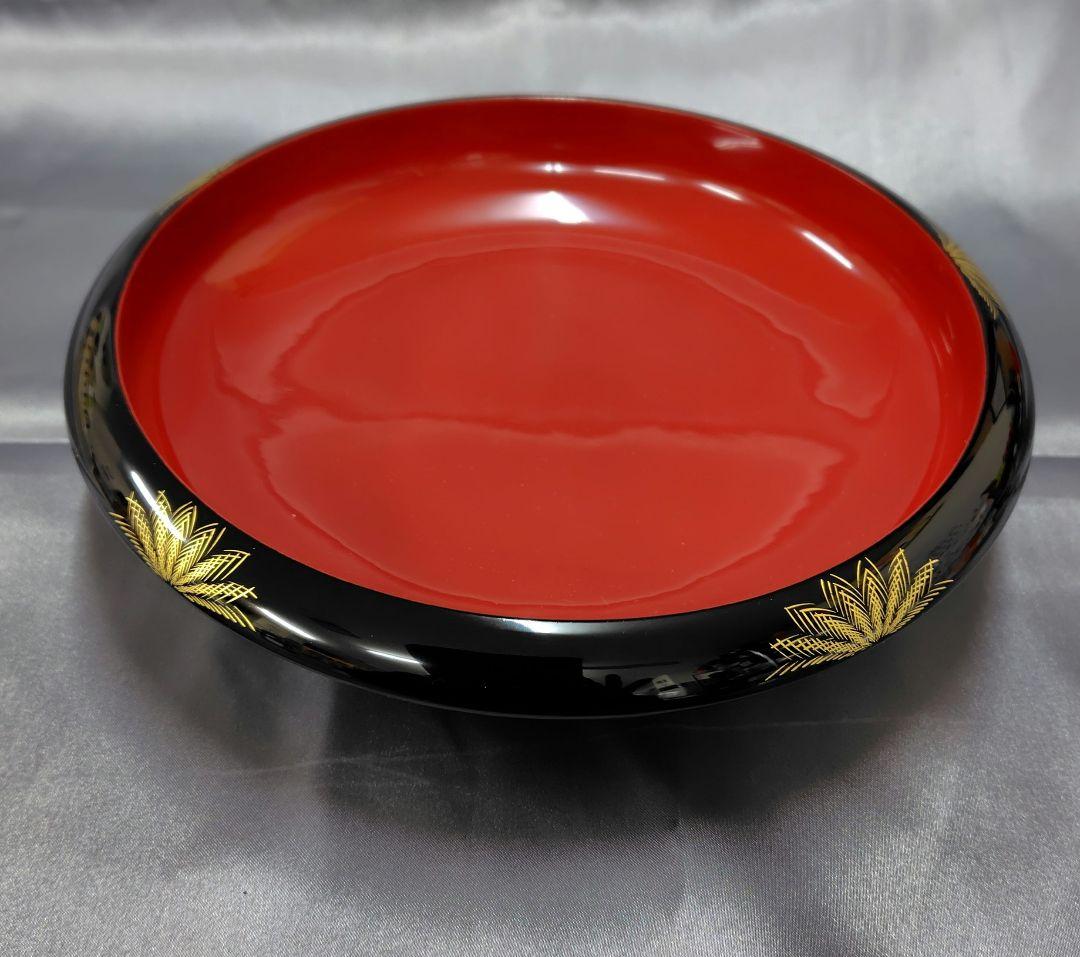 輪島塗　お盆　漆　未使用品　昭和レトロ【値下不可】