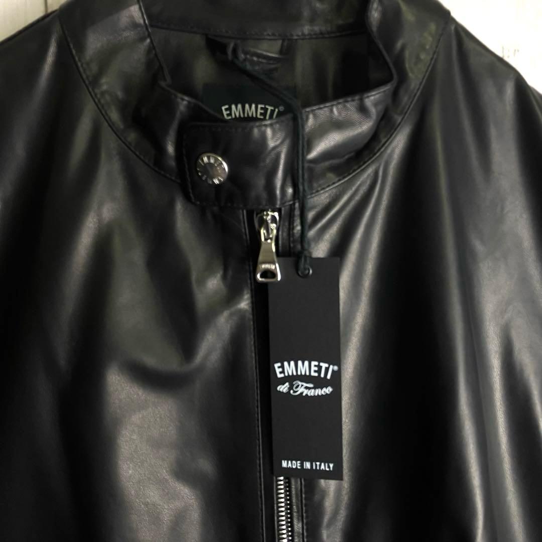 【未使用級】EMMETI エンメティ JURI ライダース ラムスキン 50