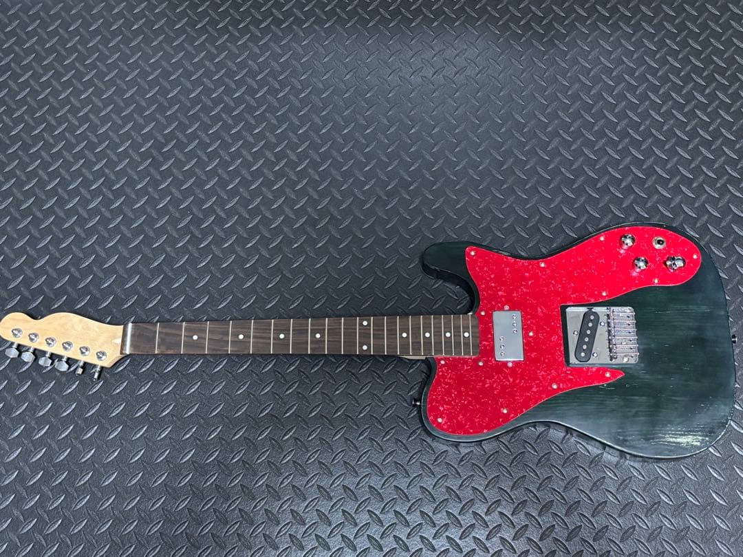 個人製作　アベフトシ風　テレキャスターカスタム　髑髏ノブ　配線付き