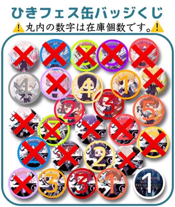 ひきフェス 缶バッジ