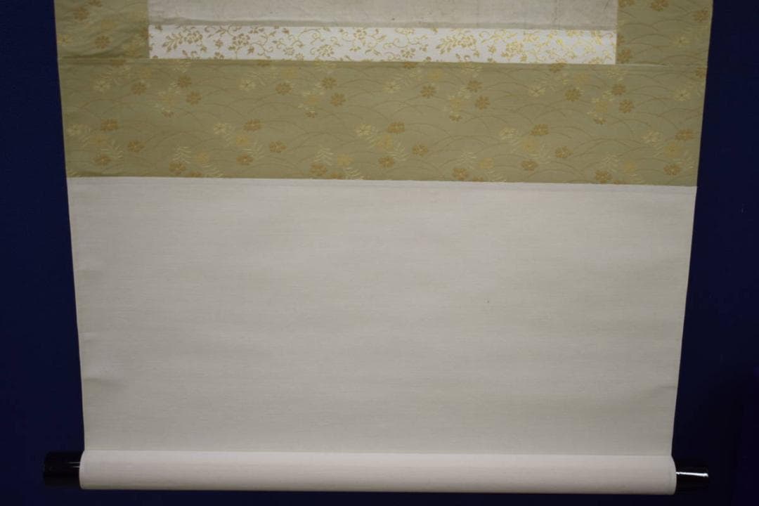 模写/雪舟等楊/叭々鳥図/小禽/花鳥/漆箱付/布袋屋掛軸HI-487