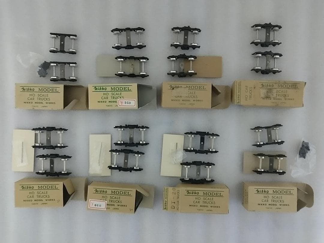 日光モデル台車８個　TR-55 DT-20 TR-48 TR-62 DT-21