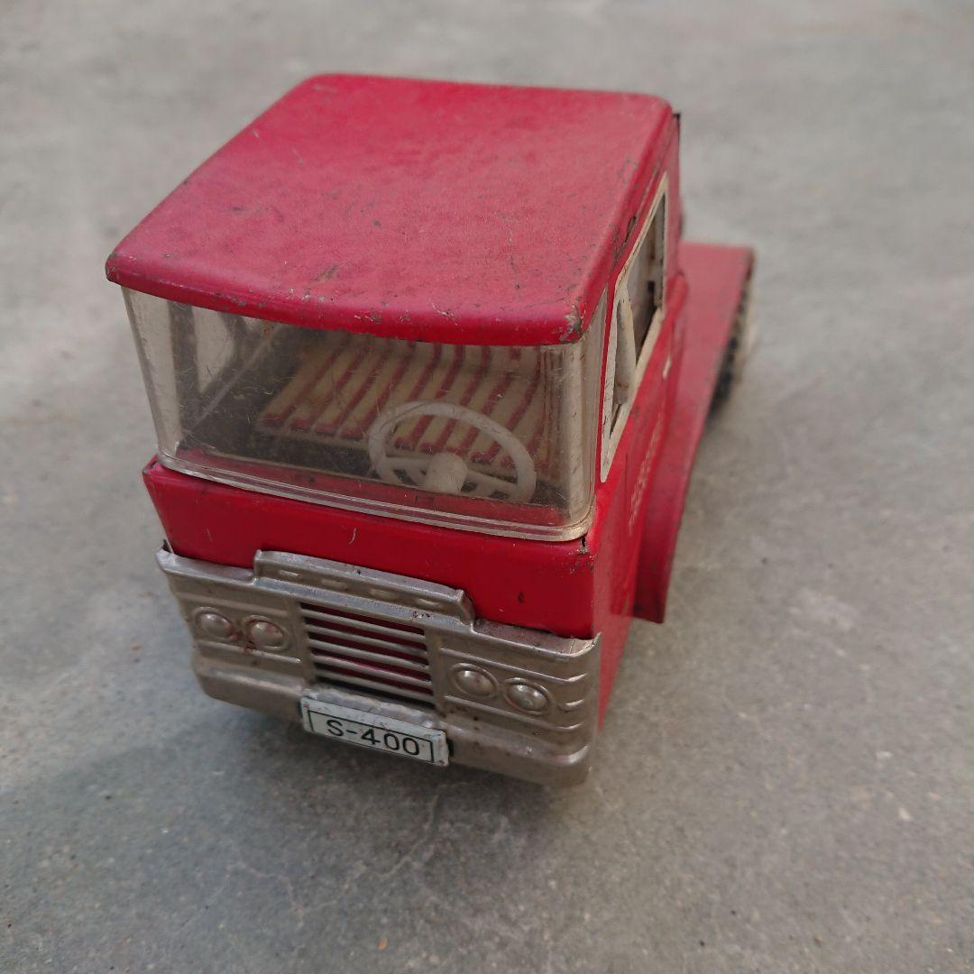 ブリキ 昭和40年代物 S-4001 赤 ハイウェイトランスポート
