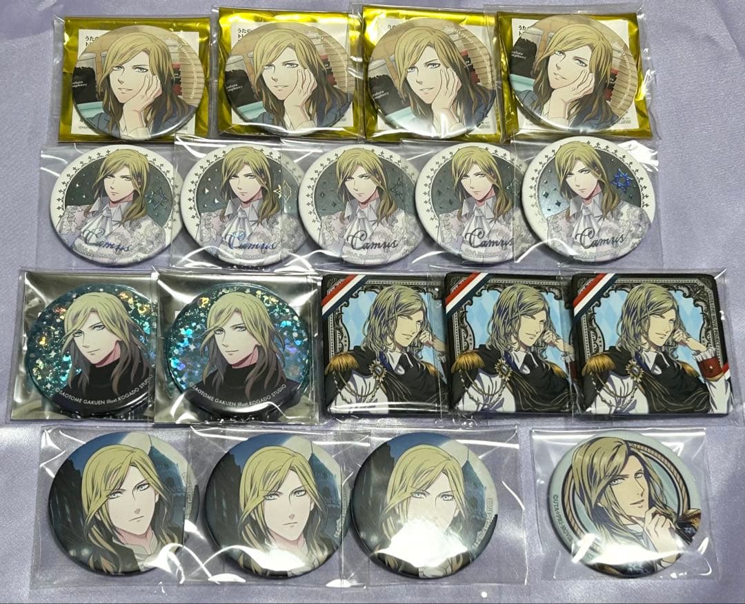 カミュ 缶バッジ