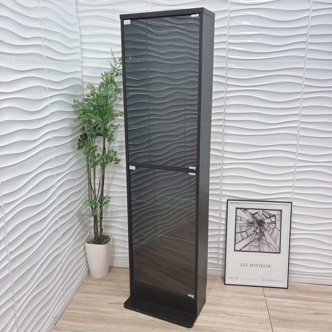 ①◇大阪府 神戸市 配達料無料！◇不二貿易◇ガラスコレクションケース◇ハイタイプ