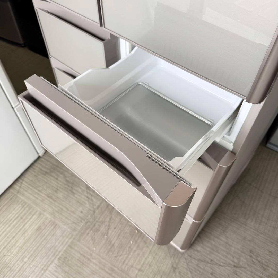 【超美品‼️】日立 2019年製 475L 冷凍冷蔵庫 高級ガラスドア 真空チルド