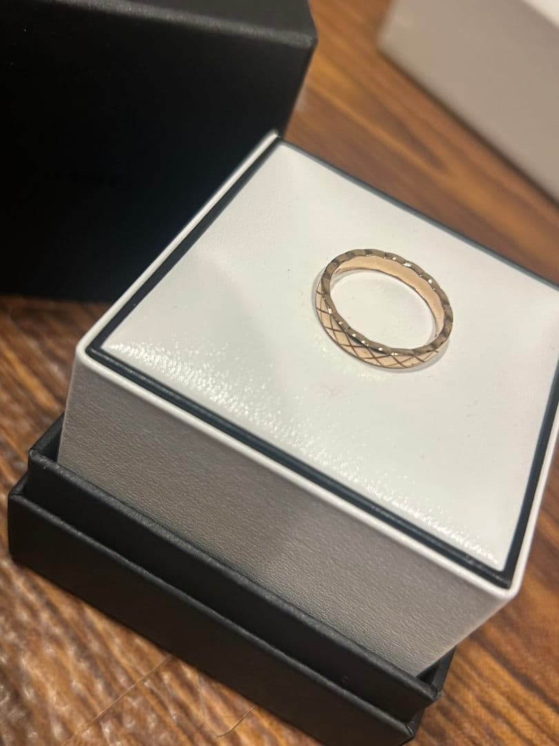 CHANEL シャネル K18PG ピンクゴールド ココクラッシュ リング　53