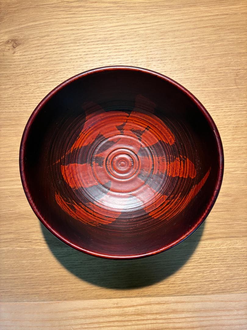 069 山中漆器 笑皿 栗 漆塗り 2枚セット