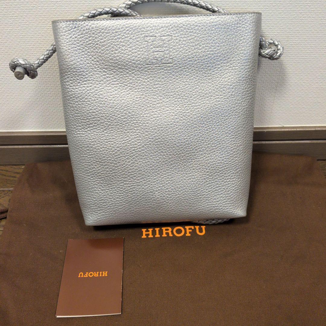 【ヒロフ】チェスタ・ レザー ショルダーバッグS 2WAY シルバー