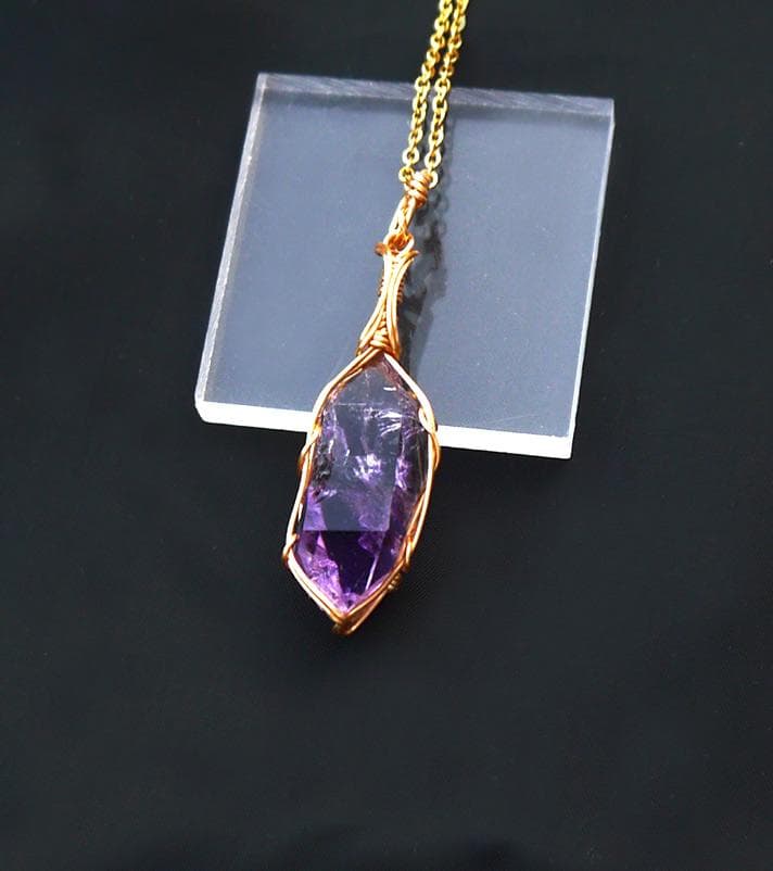 国産 雨塚山紫水晶 ペンダントトップ◇