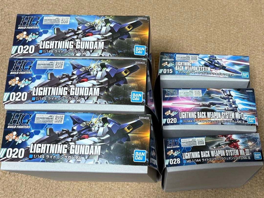 ライトニングガンダム３体セット ライトニングバックウェポン全種セット