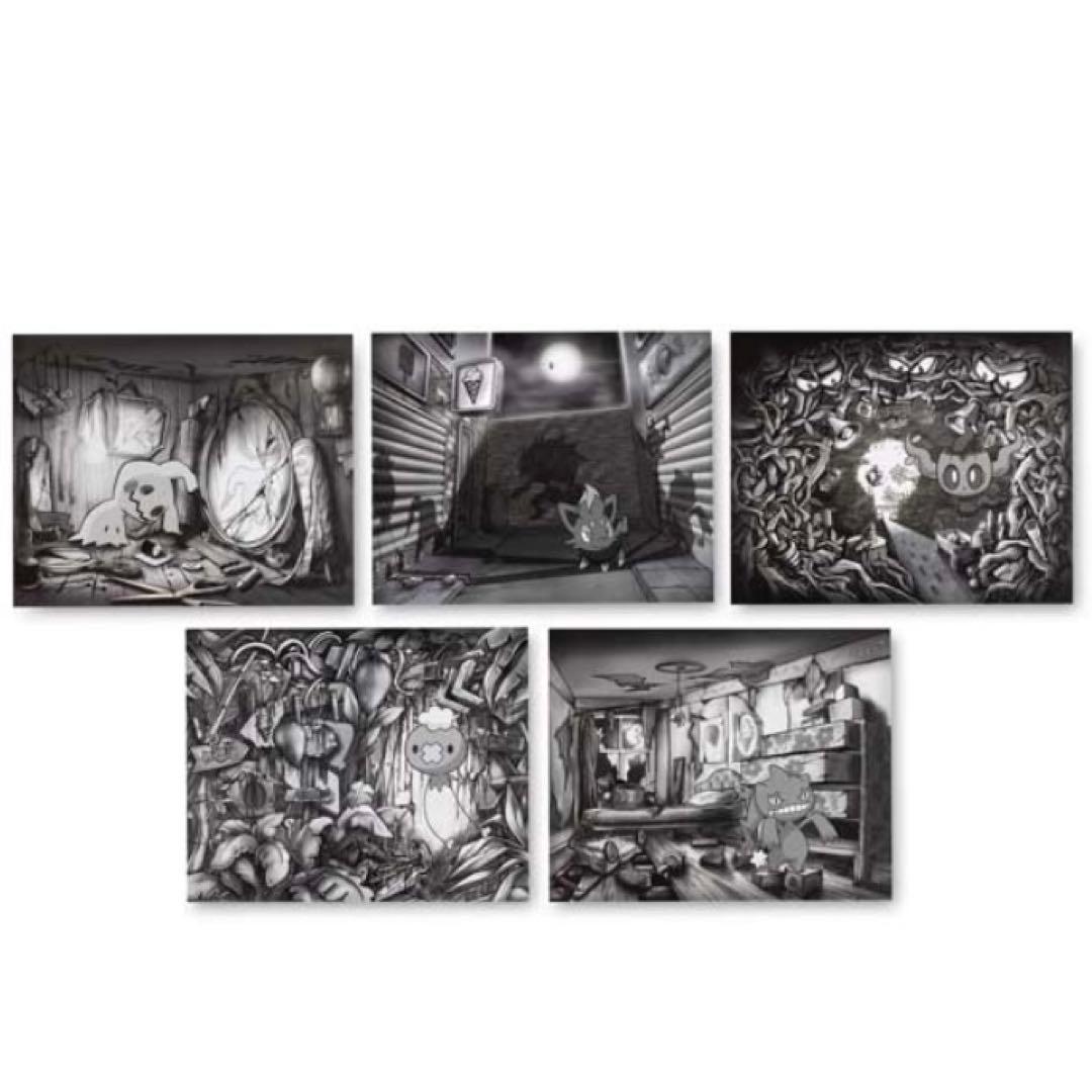 海外ポケモンセンター限定 ポケモン ハロウィン 怖い話 ポスター(5枚)