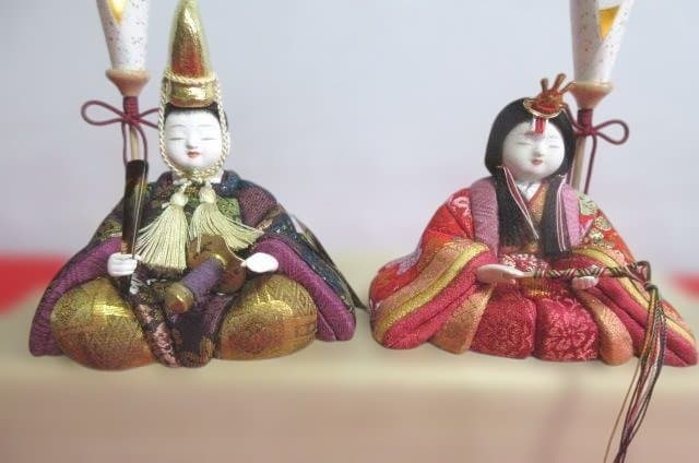 格安　東京都指定伝統工芸士 柿沼東光　木目込み人形　　親王飾り