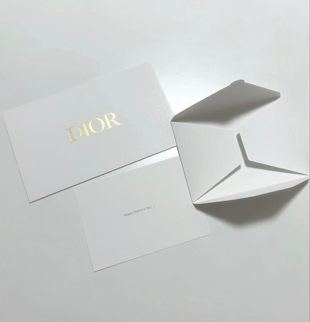Dior ノベルティ ポーチ ギフトボックス マザーズデイ おまけカード 母の日