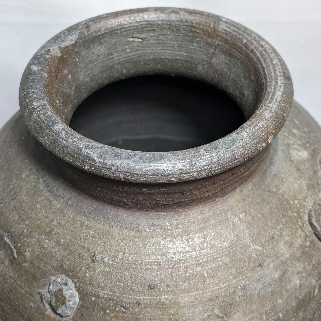 室町時代 古備前 三耳壺 備前焼 三耳壷 置物 インテリア 骨董品 古美術品