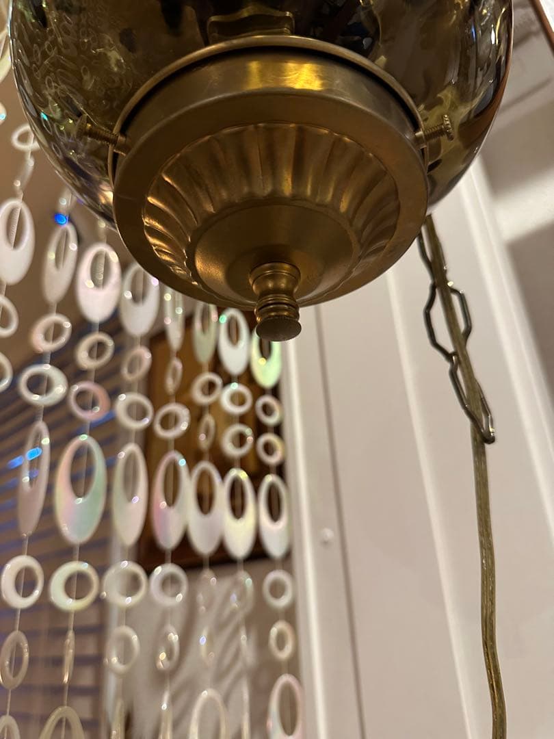 アメリカ製　1950s ヴィンテージ　ブラウンガラス　ランプ　ミッドセンチュリー