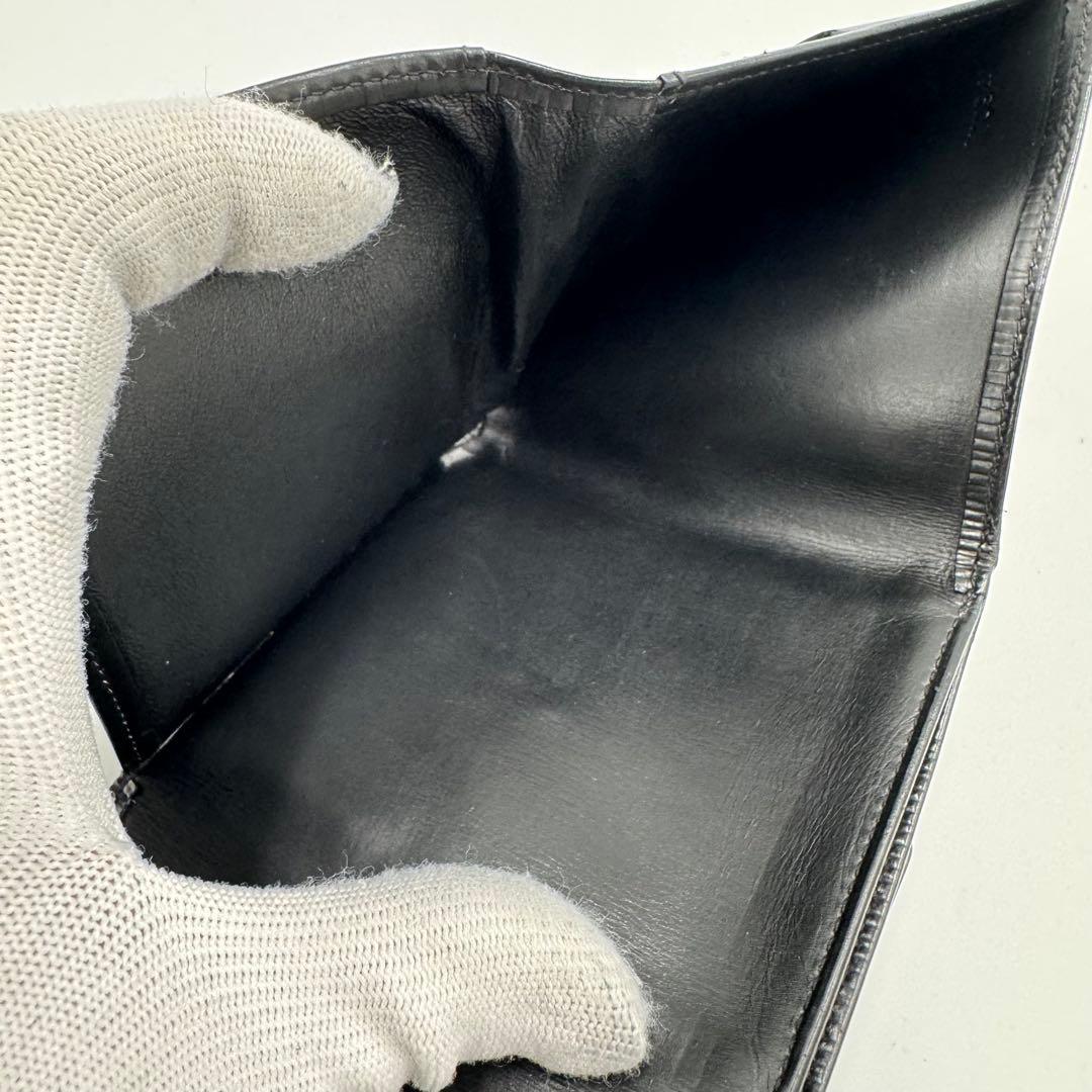 ルイ ヴィトン エピ ポルトモネ ビエ カルトクレディ レザー 3つ折財布 黒