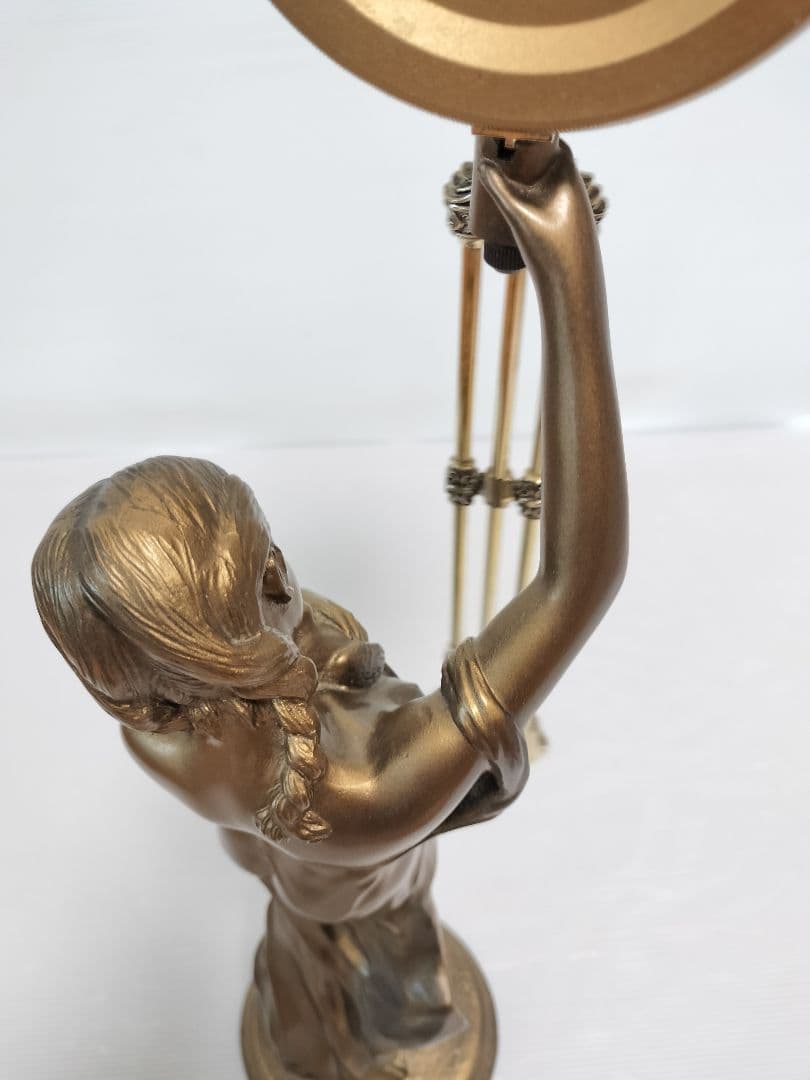 CITIZEN　シチズン　新平和の女神　振り子置き時計　金色イブシ仕上げ　像