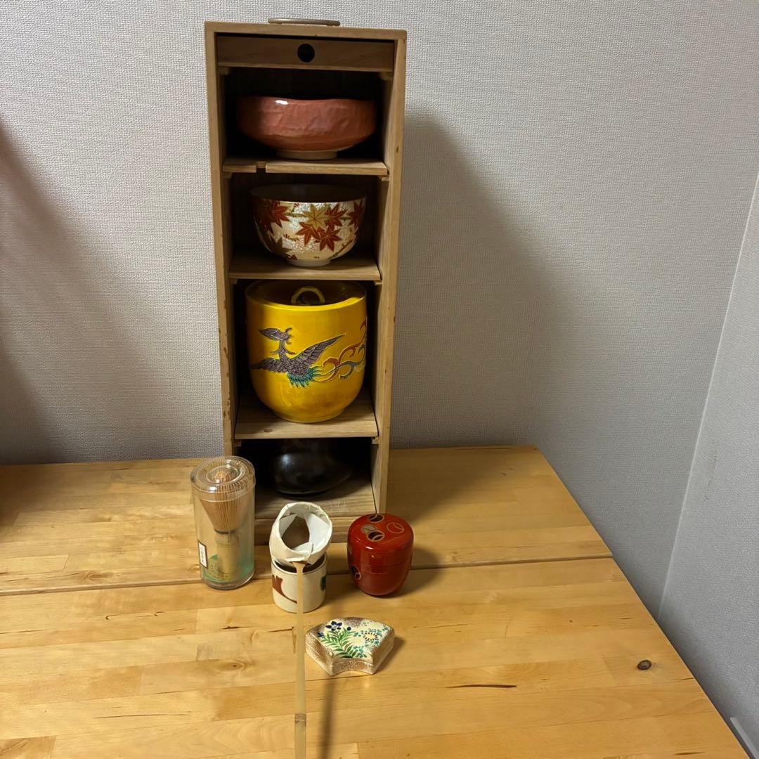 桐短冊箱茶道具一式セット❣️