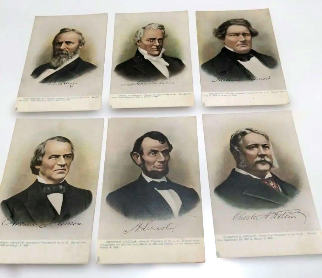 絵はがき　アメリカ　歴代　大統領　1797年〜1901年まで　24枚
