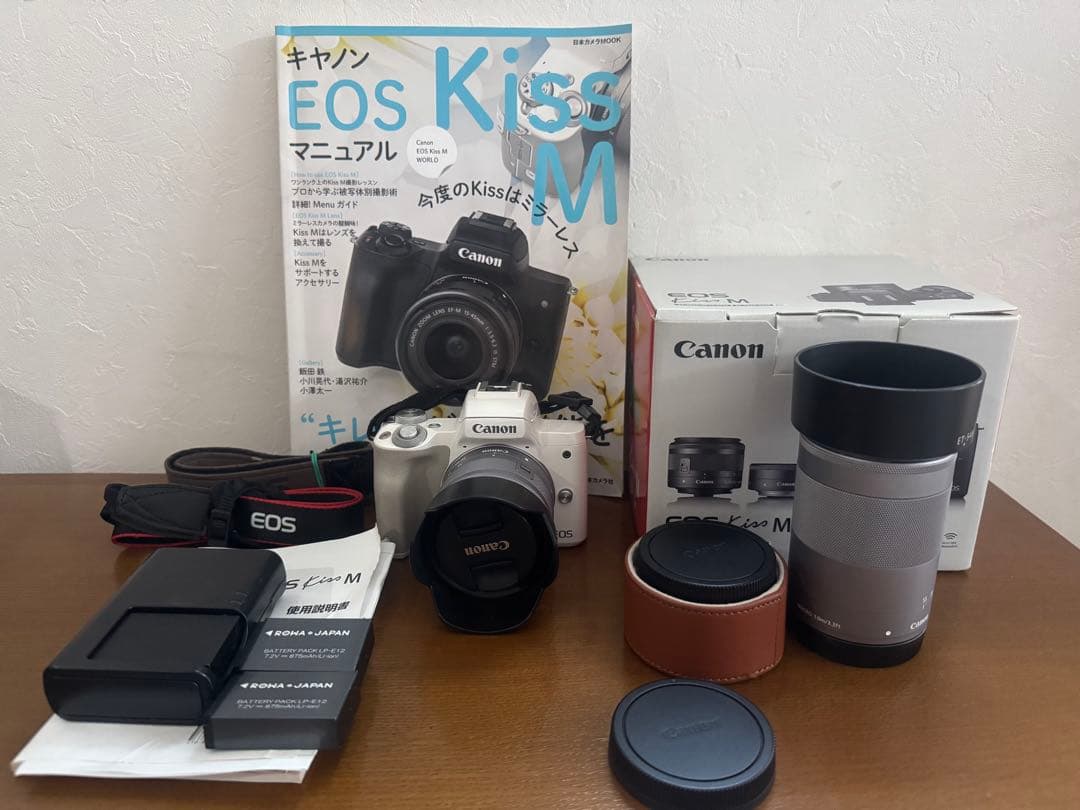 Canon EOS Kiss M ダブルレンズキット➕ EF-M55-200mm