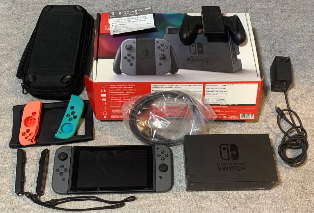 Nintendo Switch 本体 グレー SDカード128GB オマケ付き