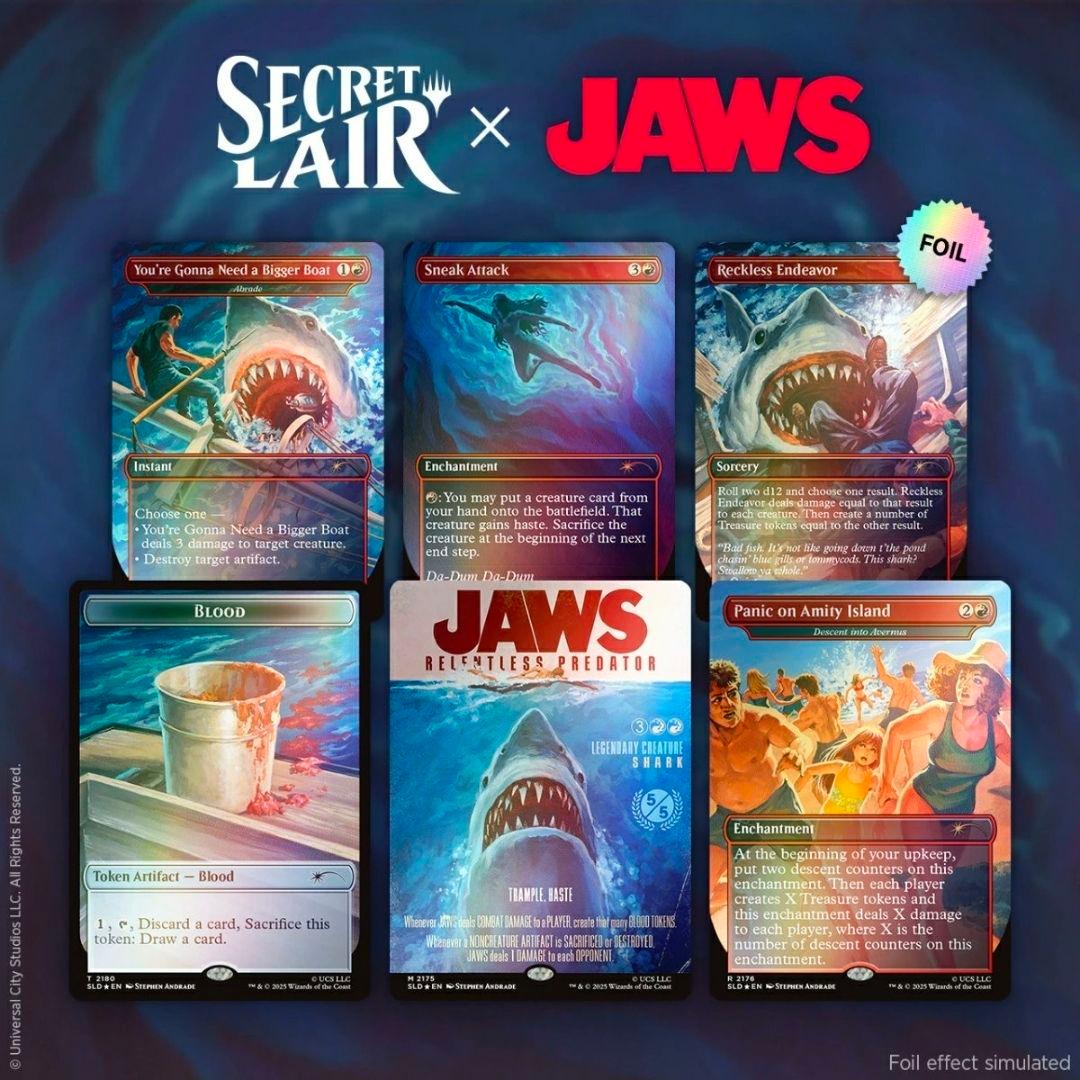 限定【FOIL】Secret Lair Jaws　シークレットレイヤー　ジョーズ