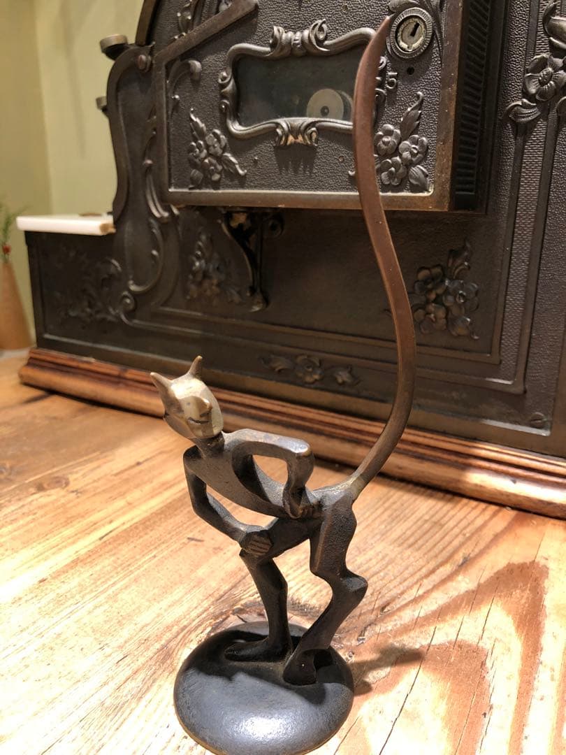 アンティーク　デビル　悪魔　ミッドセンチュリー　インダストリアル　スカルプチュア