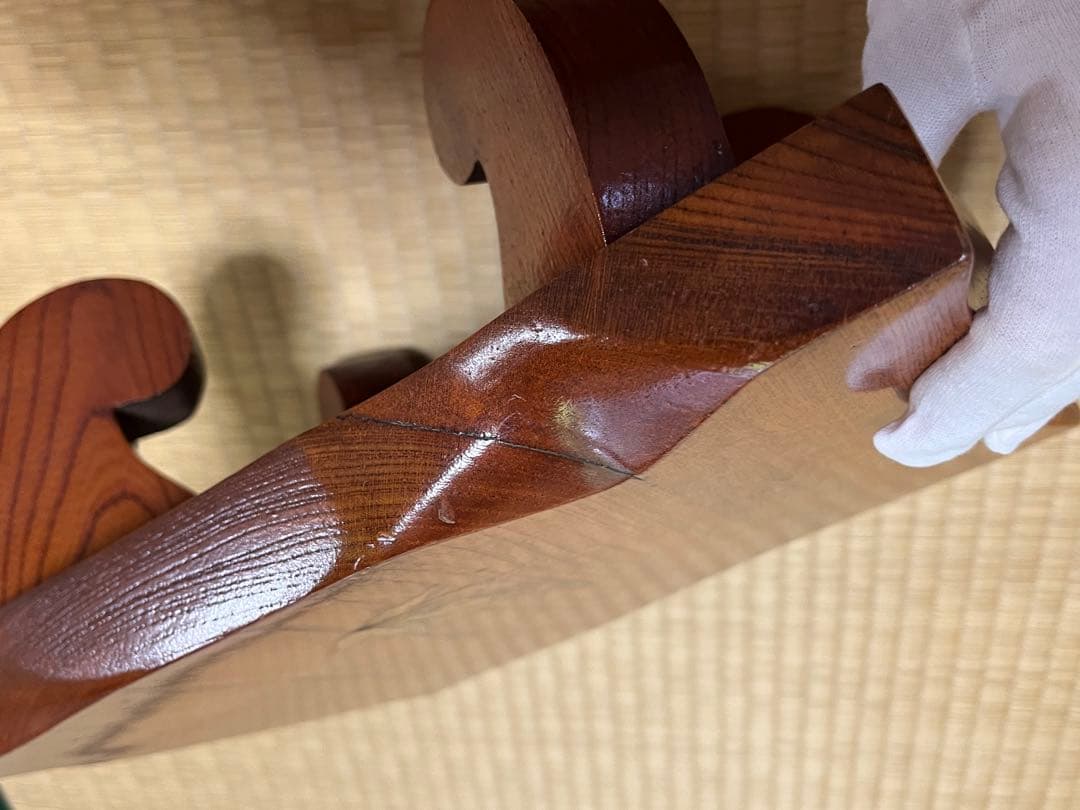 昭和レトロ　天然木 飾台 花台 香炉台 盆栽台 木彫　一点物