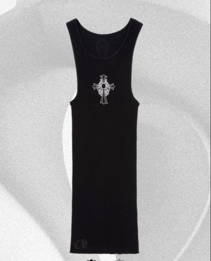 クロムハーツ タンクトップ HAIRY CROSS RIB Tシャツ TANK
