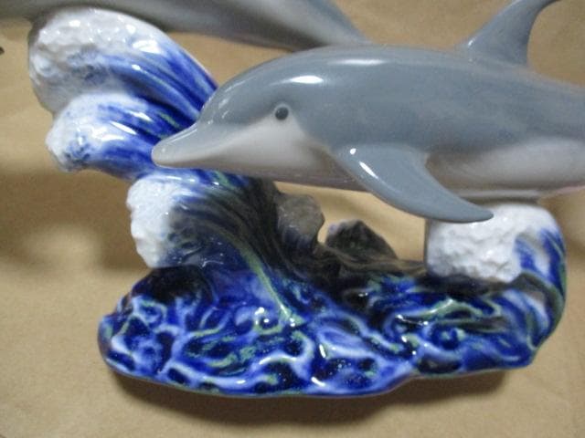 リアドロ　フィギュア　踊るドルフィン　共箱　K49-2