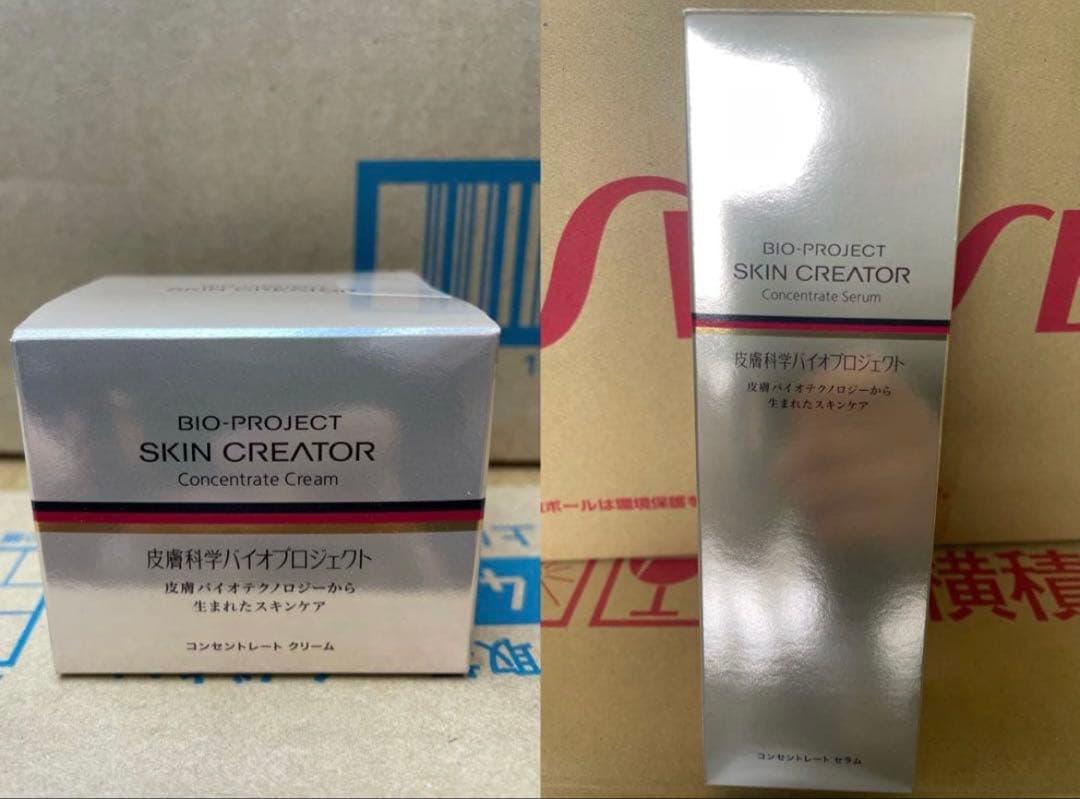 スキンクリエーター コンセントレートクリーム1本+セラム Ｗ 180mL*1本