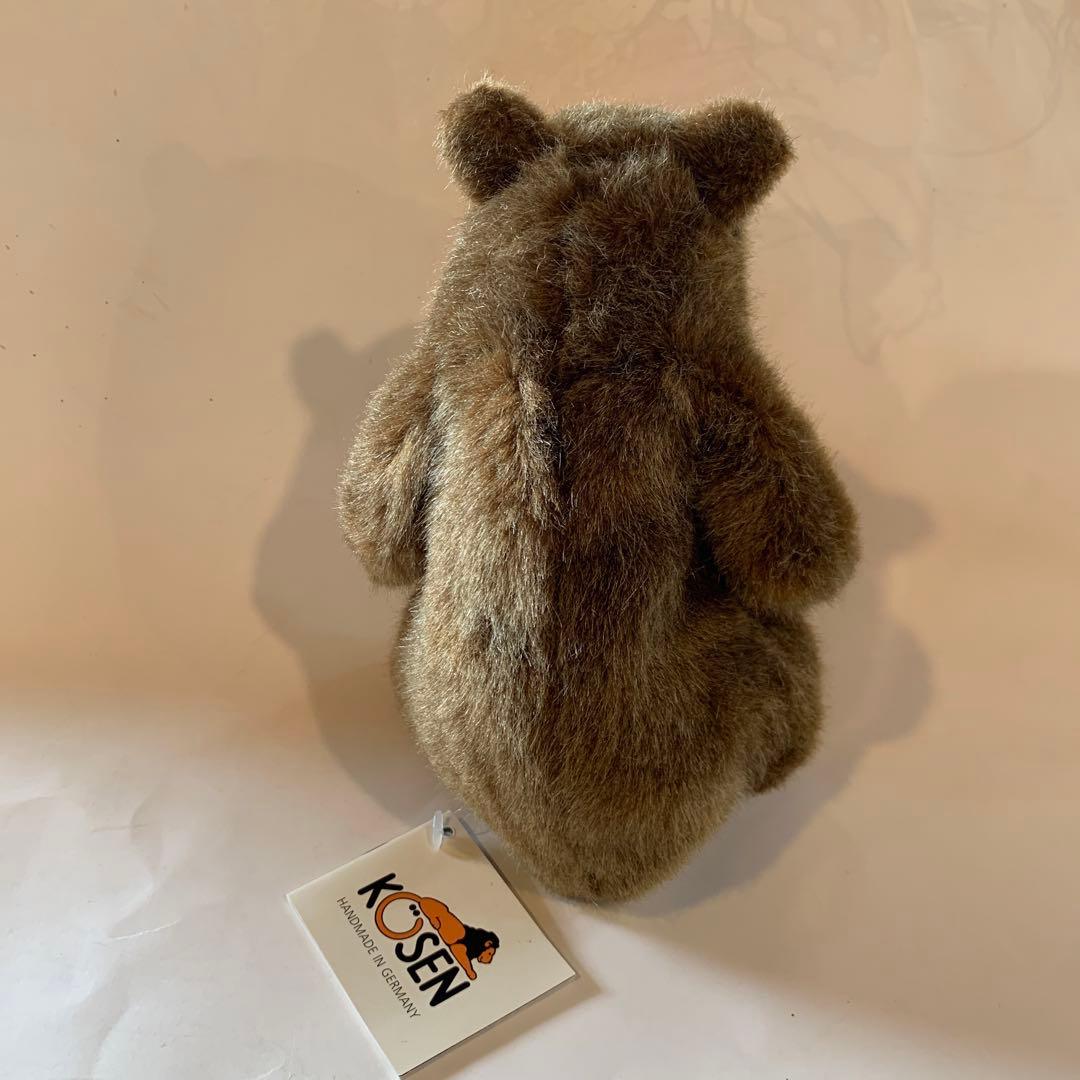 アトリエニキティキ ドイツ　ケーセン社　ぬいぐるみ　お座りベア　茶