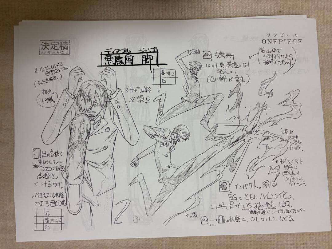 ワンピース ONE PIECEシリーズ設定資料2013年TVスペシャル約200枚