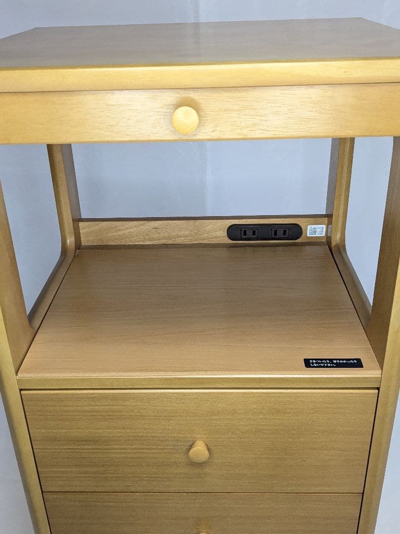 美品 カリモク Karimoku 電話台 FAX台 花台 キャビネット レンジ台