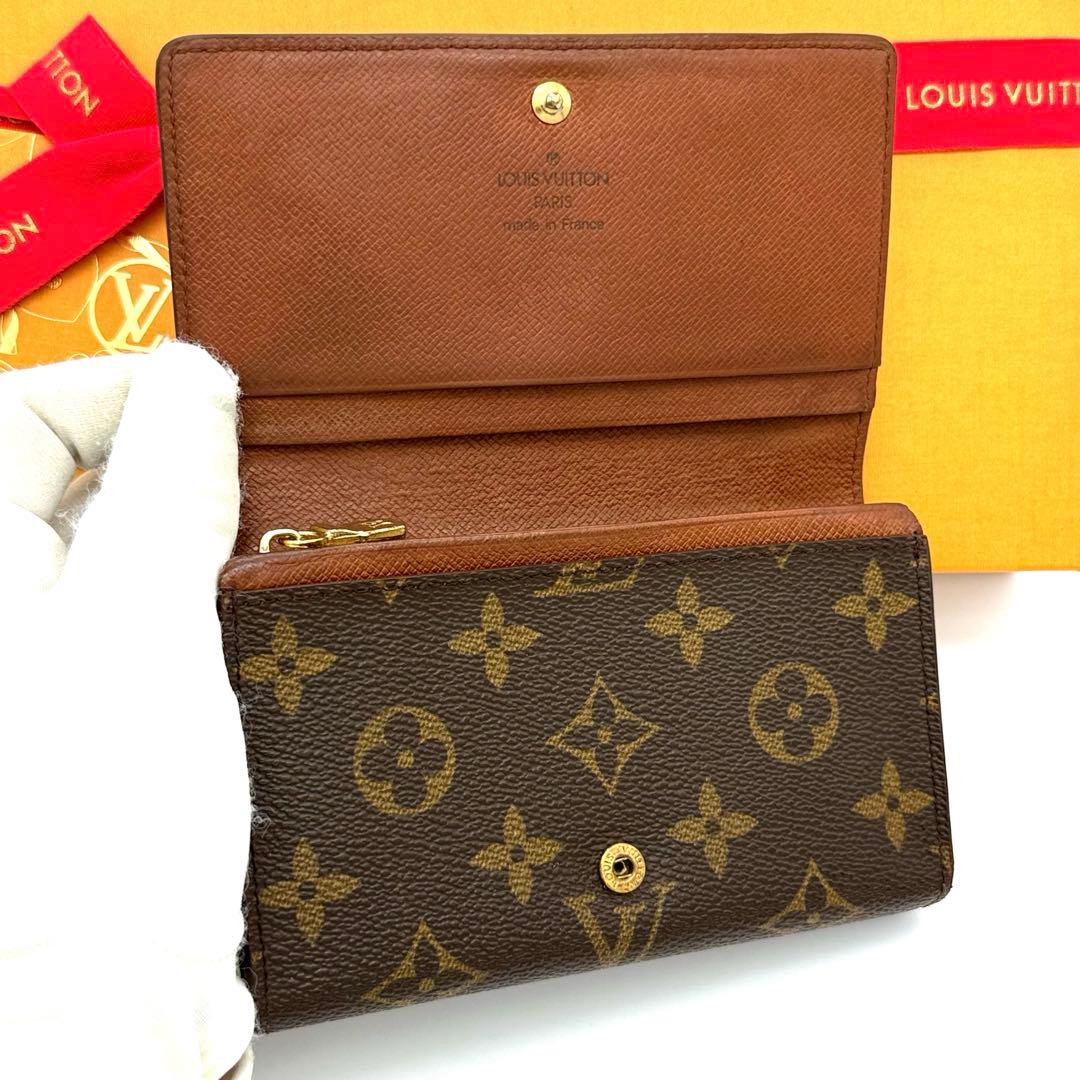 超美品✨ルイヴィトン モノグラム トレゾール L字ファスナー コンパクト財布