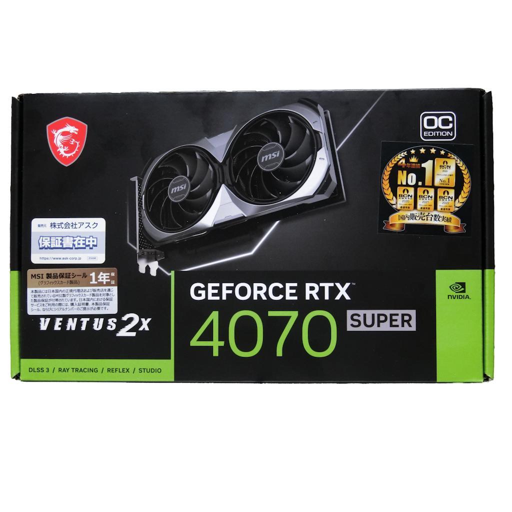 MSI GeForce RTX 4070 SUPER グラフィクボード