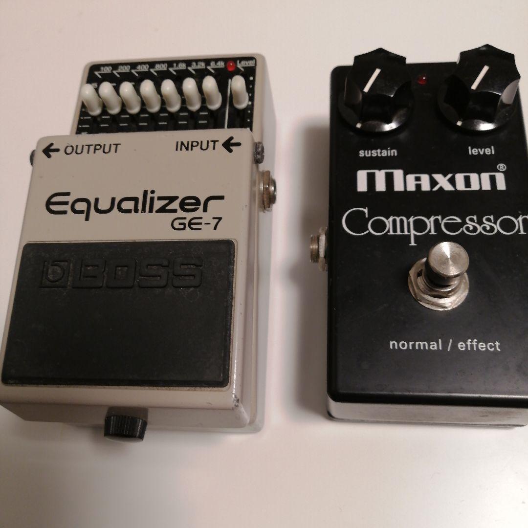 BOSS GE-7イコライザー & Maxon コンプレッサー