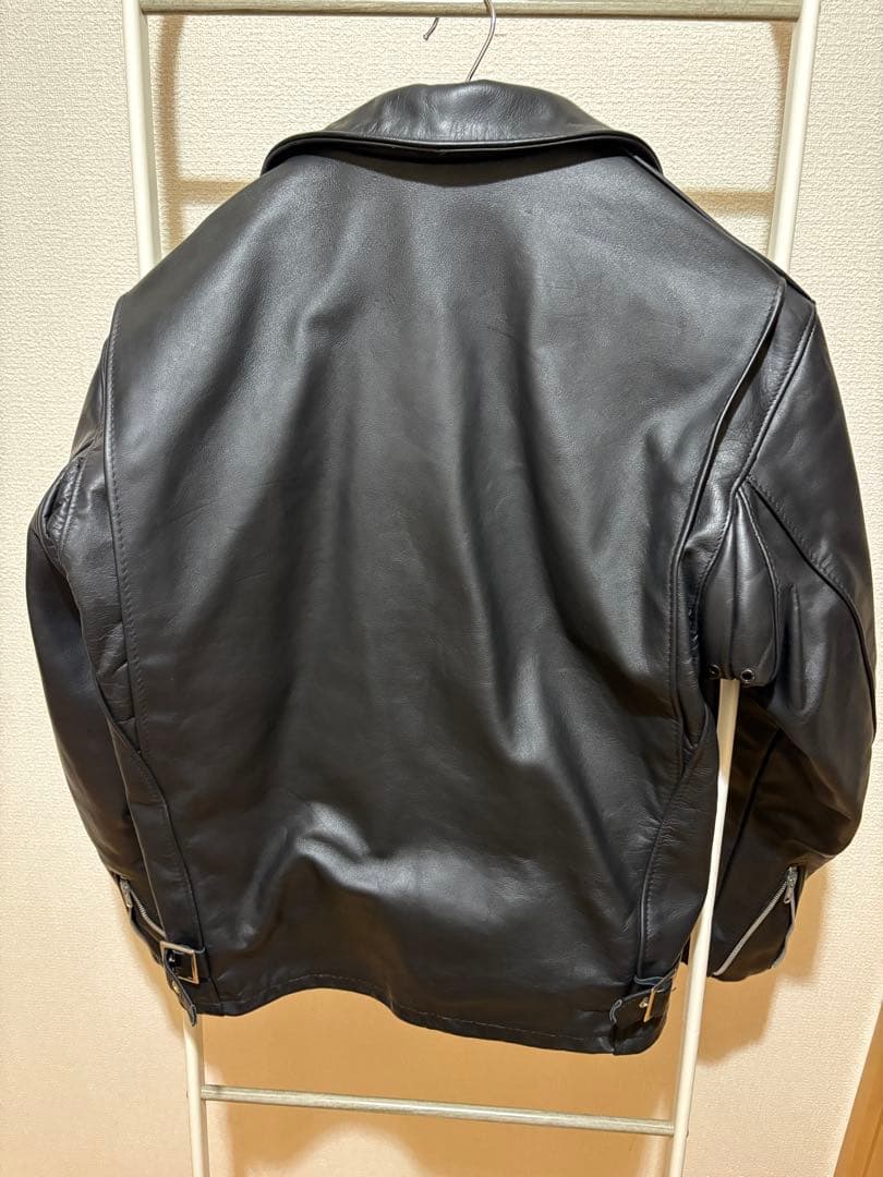 Schott ショット　652 ライダース　シングル　襟付き　ブラック　40